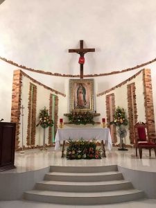 Church altar in Las Varas Riviera Nayarit Mexico
