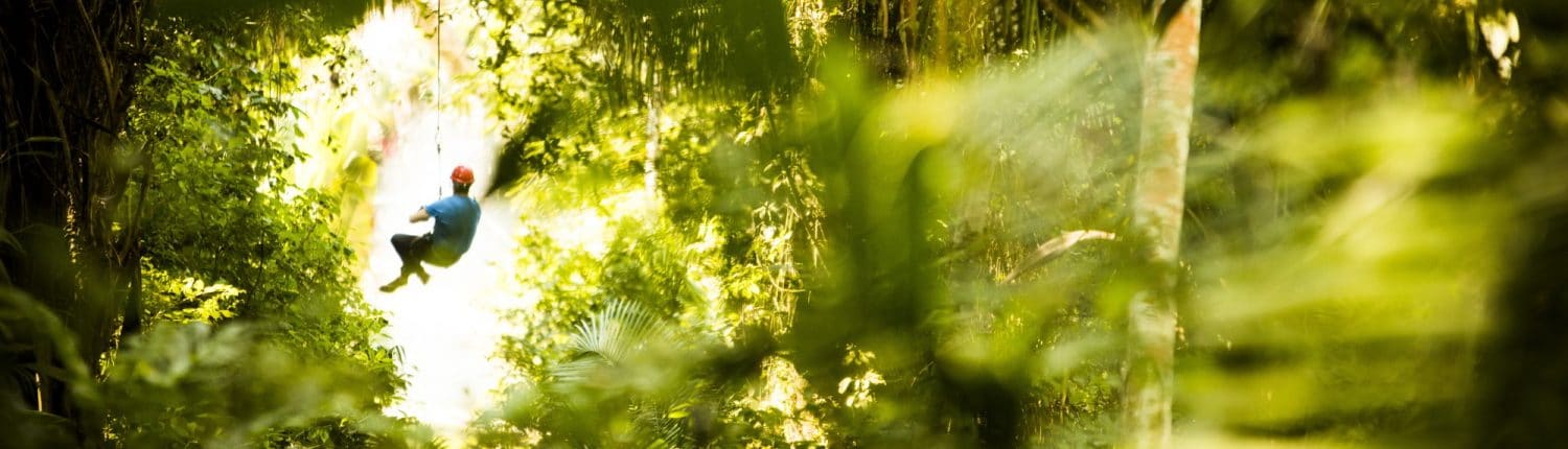 Zip lining through the rainforest in Riviera Nayarit