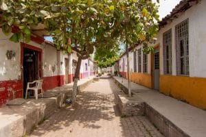 Street view on Mexcaltitan Riviera Nayarit Mexico
