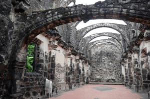 Inside the fort ruins at San Blas in Riviera Nayarit