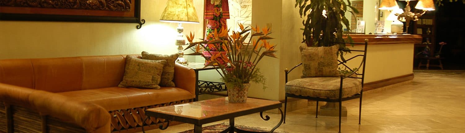 Garza_Canela Lobby of Garza Canela hotel in San Blas Riviera Nayarit Mexico