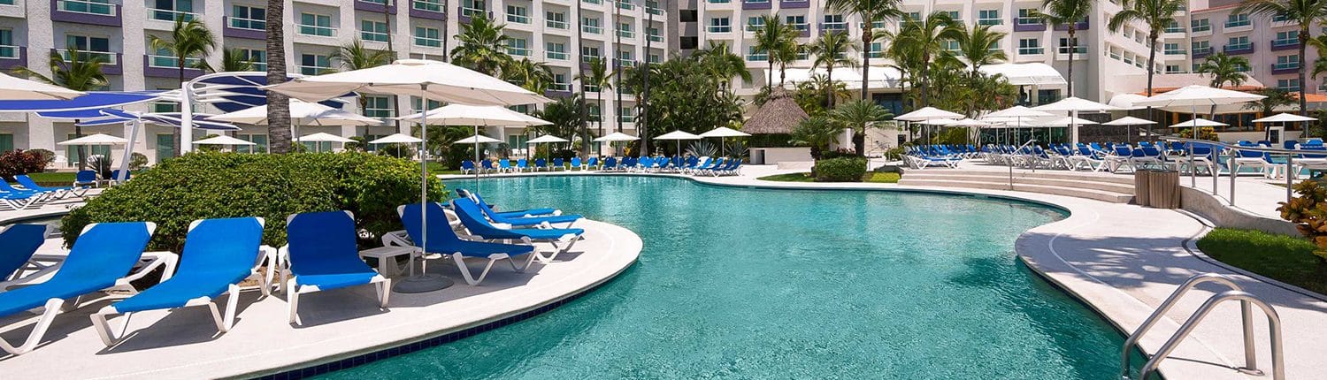 View from pool at Hard Rock Hotel in Nuevo Vallarta Riviera Nayarit Mexico