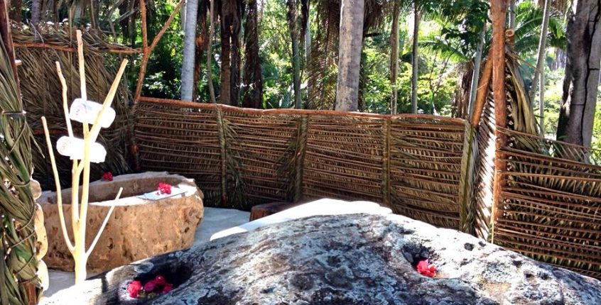Outdoor Spa retreat at Imanta Resort Hotel in Punta de Mita Riviera Nayarit Mexico