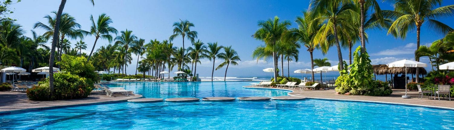 Pool at Mayan Palace hotel in Nuevo Vallarta Riviera Nayarit Mexico