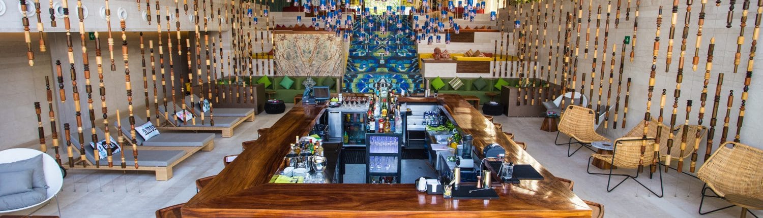 Lobby of W Hotel in Punta de Mita Riviera Nayarit Mexico