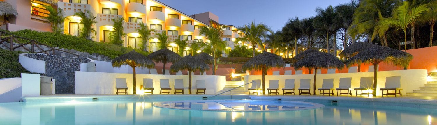 Grand Palladium Vallarta Resort & Spa - Piscina View from pool of Grand Palladium Hotel in Punta de Mita Riviera Nayarit Mexico