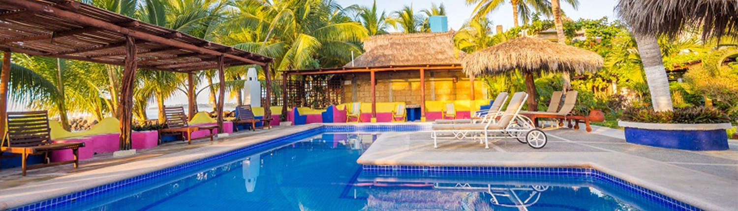 Swimming pool at Meson de Mita Hotel in Riviera Nayarit Mexico