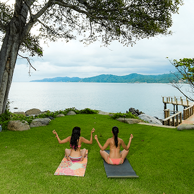 Lawn Yoga in Sayulita Nayarit
