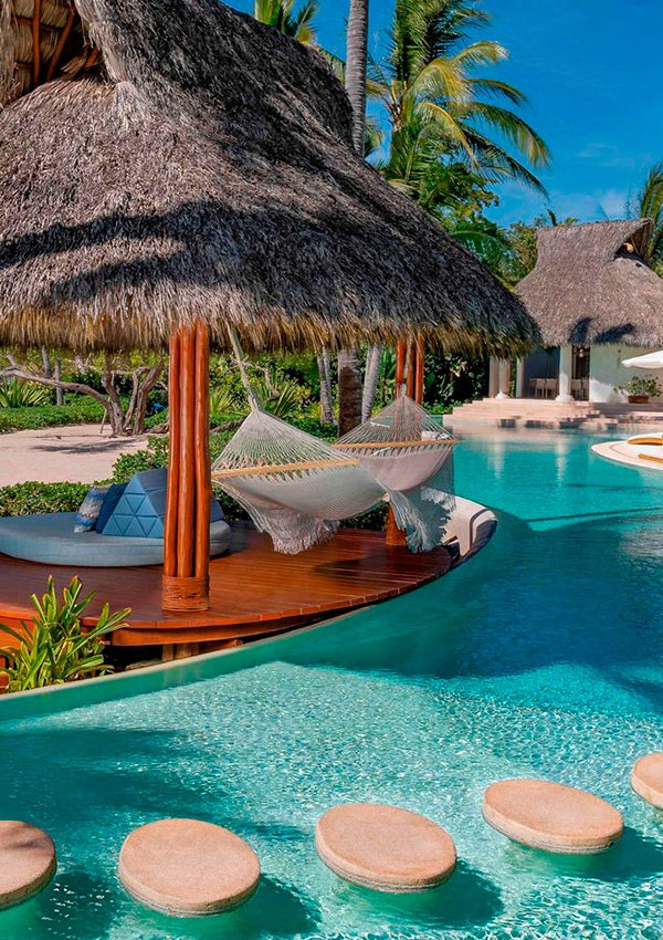 Poolside at Palmasola Hotel and Resort in Riviera Nayarit