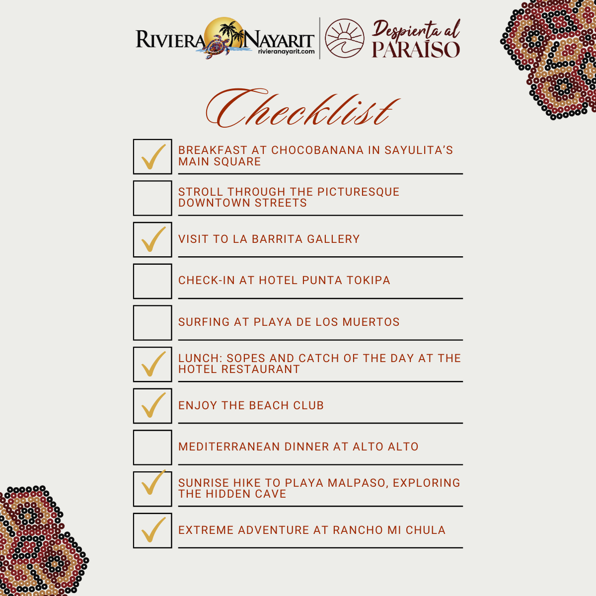 Sayulita travel guide checklist